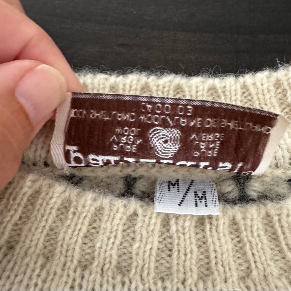 Parkhurst 100% Pure Virgin Wool Shetland Sweater - Medium Canada Classic Design - Picture 3 of 7